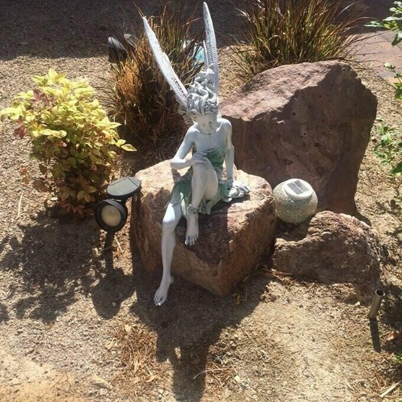 Sitting Fairy Garden Statue