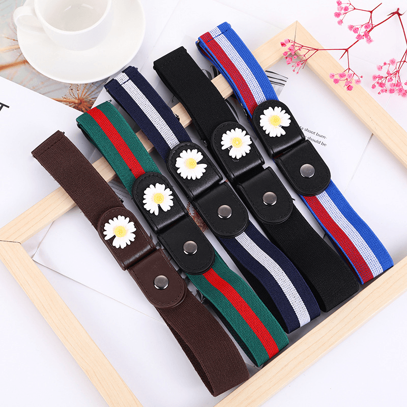 Daisy Buckle-free Elastic Waist Belts