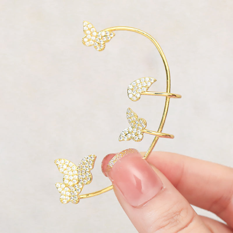 Butterfly Garden Crescent Earrings