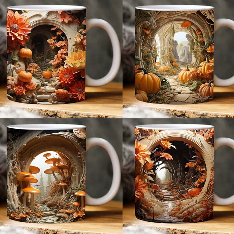 Pumpkin Cracked Hole Mug