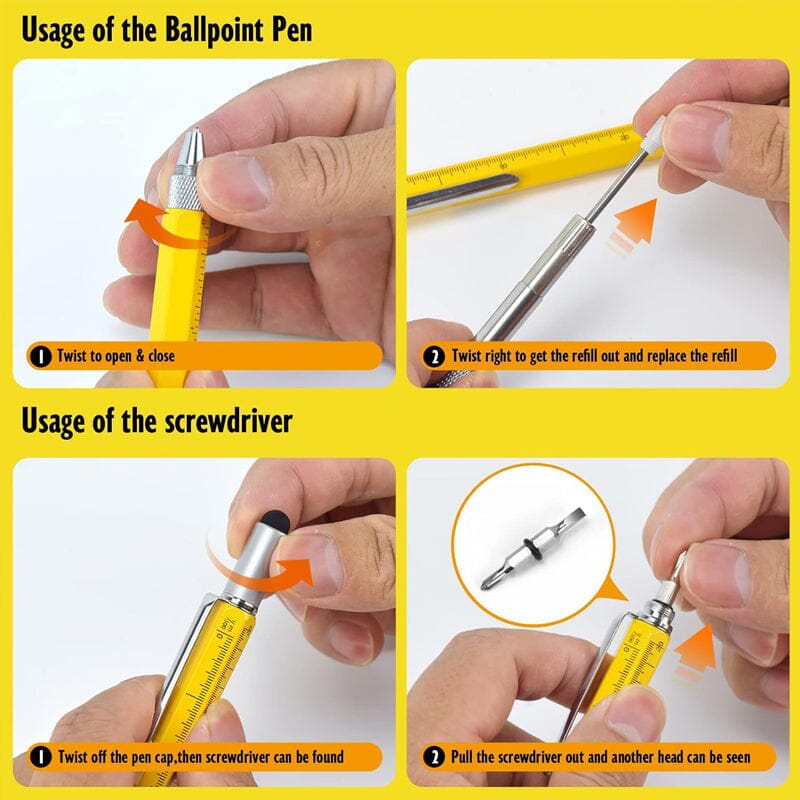 🎅6 IN 1 Multifunction Ballpoint Pen