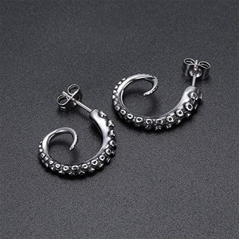 Octopus Hoop Earrings