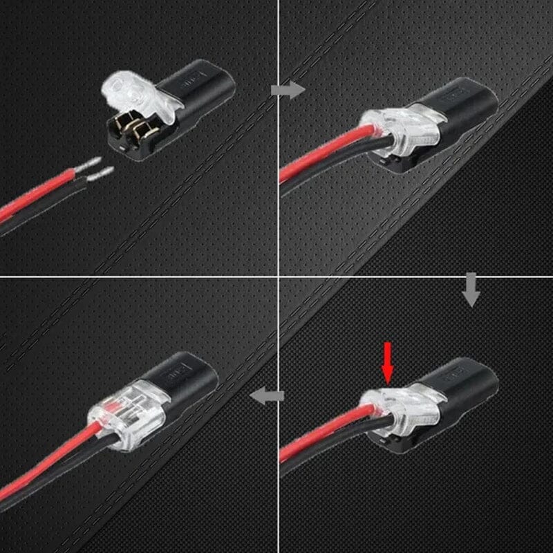 🎁Double-wire Push-in Connector with Locking Buckle