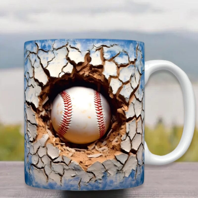 3D Vintage Baseball Mug