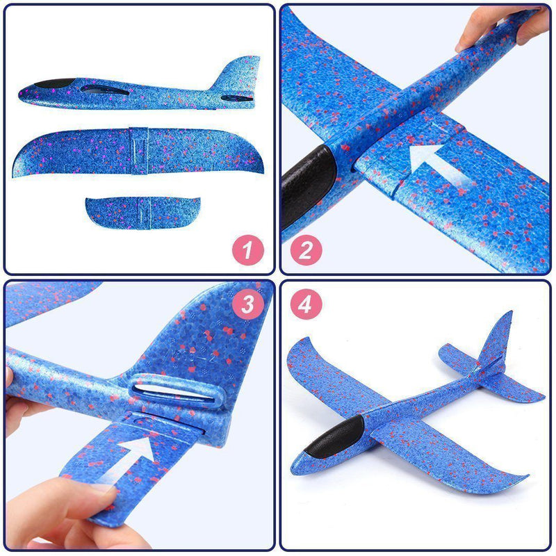 Foam Plastic Flying Glider Airplane(2PCS)