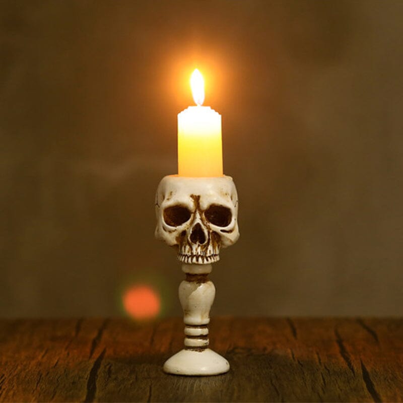 ☠️Cubic Skull Pillar Candle Holder☠️