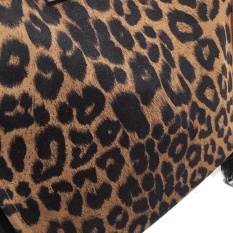 Women Leopard Luxury Handbags Designer With Handle Shoulder Bag