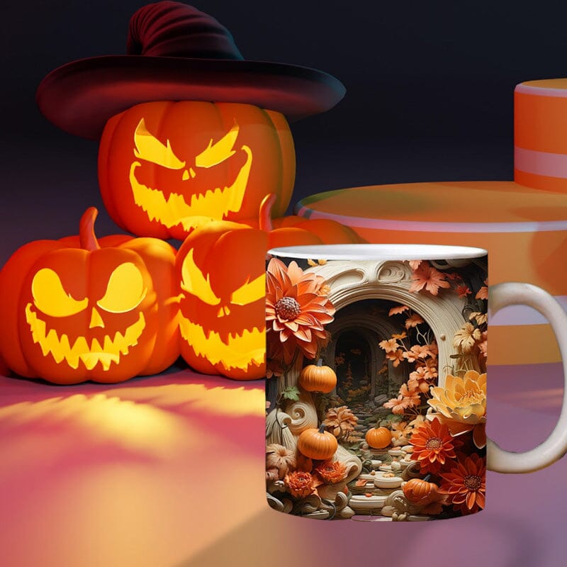 Pumpkin Cracked Hole Mug