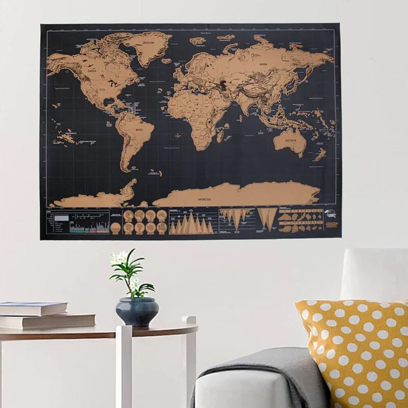 Scratch Map of the World