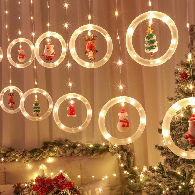 (🎅Early Xmas Sale - Save 50% OFF🎅) Christmas LED Curtain String Light