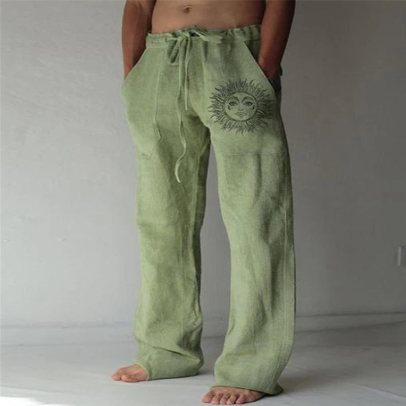 Drawstring Elasticized Casual Trousers