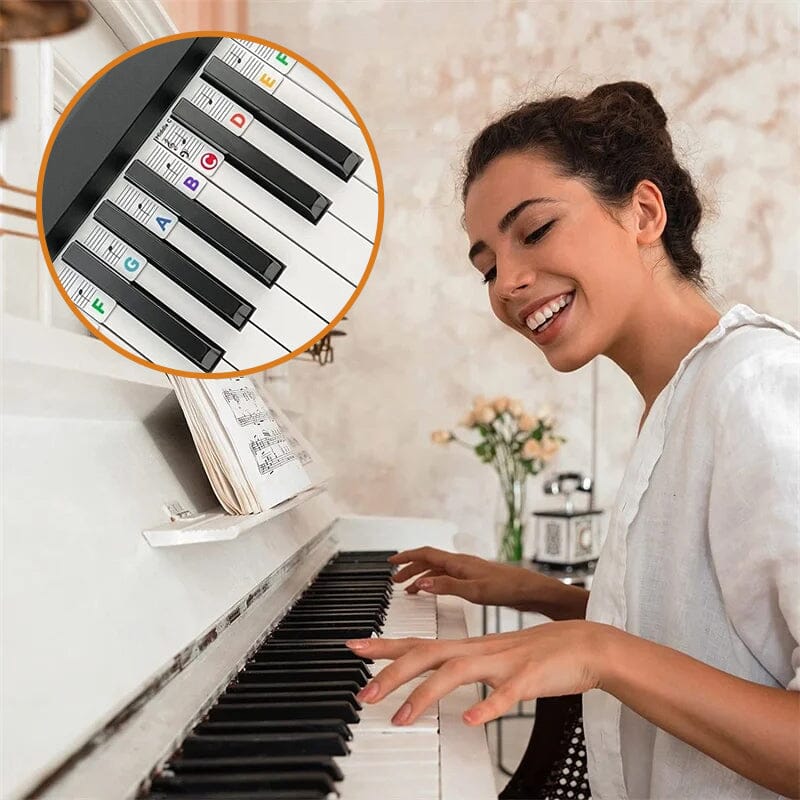 Detachable Piano Keyboard Sheet Music Labels