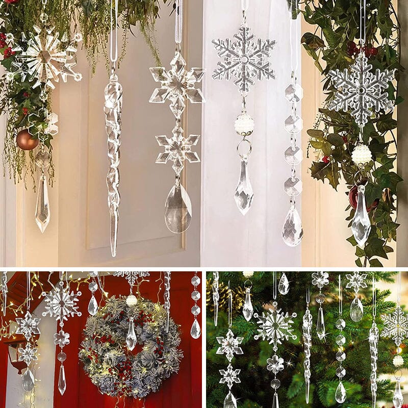 Crystal Christmas Snowflake Ornaments