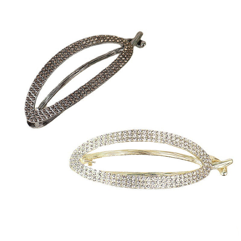 Sparkling Curved Minimalist Hair Buckle