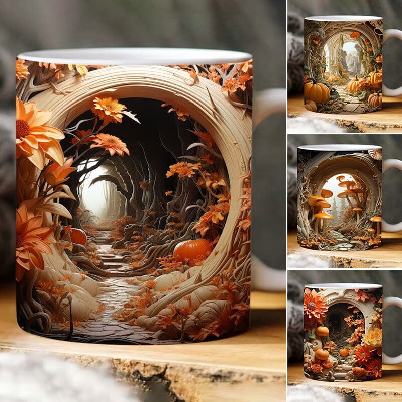 Pumpkin Cracked Hole Mug